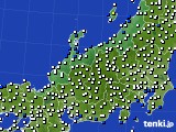 2021年10月05日の北陸地方のアメダス(風向・風速)