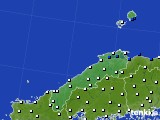 2021年10月05日の島根県のアメダス(風向・風速)