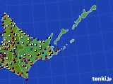 2021年10月06日の道東のアメダス(日照時間)