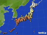 アメダス実況(気温)(2021年10月06日)