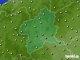 群馬県のアメダス実況(気温)(2021年10月06日)