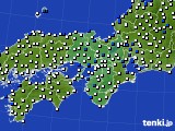 2021年10月06日の近畿地方のアメダス(風向・風速)