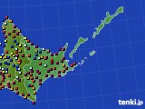 2021年10月07日の道東のアメダス(日照時間)