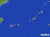 2021年10月07日の沖縄地方のアメダス(風向・風速)