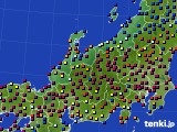 北陸地方のアメダス実況(日照時間)(2021年10月08日)