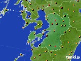 熊本県のアメダス実況(気温)(2021年10月08日)