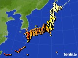 2021年10月09日のアメダス(気温)