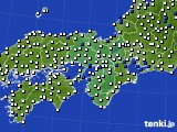 近畿地方のアメダス実況(風向・風速)(2021年10月10日)