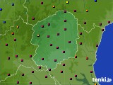 栃木県のアメダス実況(日照時間)(2021年10月11日)