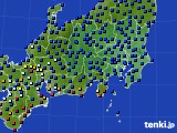 2021年10月12日の関東・甲信地方のアメダス(日照時間)