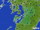 熊本県のアメダス実況(日照時間)(2021年10月13日)