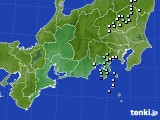 東海地方のアメダス実況(降水量)(2021年10月16日)