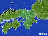 近畿地方のアメダス実況(降水量)(2021年10月16日)