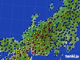 2021年10月16日の北陸地方のアメダス(日照時間)