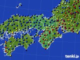 近畿地方のアメダス実況(日照時間)(2021年10月16日)