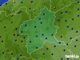 群馬県のアメダス実況(日照時間)(2021年10月16日)