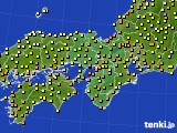 近畿地方のアメダス実況(気温)(2021年10月16日)