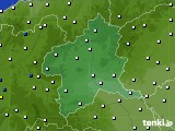 群馬県のアメダス実況(風向・風速)(2021年10月16日)