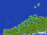 島根県のアメダス実況(日照時間)(2021年10月17日)