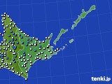 2021年10月17日の道東のアメダス(気温)