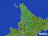 道北のアメダス実況(風向・風速)(2021年10月19日)