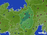 滋賀県のアメダス実況(日照時間)(2021年10月21日)