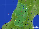 2021年10月22日の山形県のアメダス(日照時間)