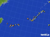 沖縄地方のアメダス実況(気温)(2021年10月24日)