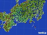 東海地方のアメダス実況(日照時間)(2021年10月27日)