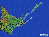 2021年10月27日の道東のアメダス(日照時間)