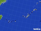2021年10月27日の沖縄地方のアメダス(風向・風速)