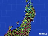 2021年10月29日の東北地方のアメダス(日照時間)