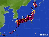 アメダス実況(日照時間)(2021年10月29日)