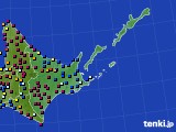 道東のアメダス実況(日照時間)(2021年10月29日)