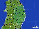 岩手県のアメダス実況(日照時間)(2021年10月31日)