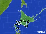 北海道地方のアメダス実況(降水量)(2021年11月02日)
