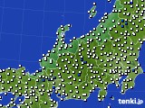 2021年11月02日の北陸地方のアメダス(風向・風速)