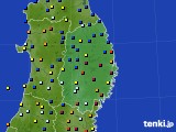 岩手県のアメダス実況(日照時間)(2021年11月03日)