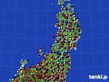 2021年11月04日の東北地方のアメダス(日照時間)