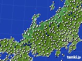 2021年11月04日の北陸地方のアメダス(風向・風速)