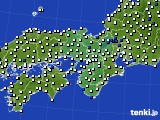 2021年11月04日の近畿地方のアメダス(風向・風速)