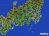 2021年11月06日の関東・甲信地方のアメダス(日照時間)