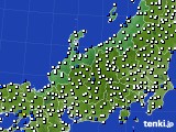 2021年11月07日の北陸地方のアメダス(風向・風速)