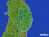 岩手県のアメダス実況(日照時間)(2021年11月08日)