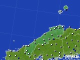 島根県のアメダス実況(風向・風速)(2021年11月08日)