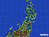 東北地方のアメダス実況(日照時間)(2021年11月10日)