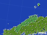 島根県のアメダス実況(風向・風速)(2021年11月10日)