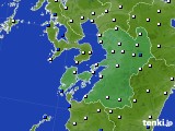 熊本県のアメダス実況(風向・風速)(2021年11月10日)