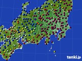 2021年11月11日の関東・甲信地方のアメダス(日照時間)