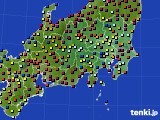 2021年11月16日の関東・甲信地方のアメダス(日照時間)